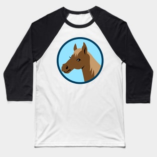 Horse , i like Horses Wood Mounted Print Baseball T-Shirt